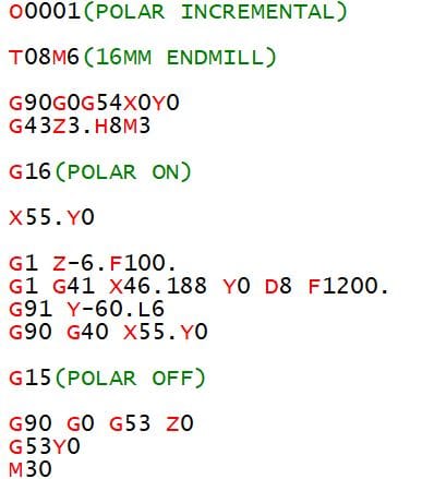 Polar Programming G16