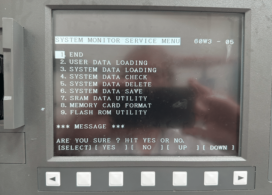 Format a Data Card on a Fanuc Control