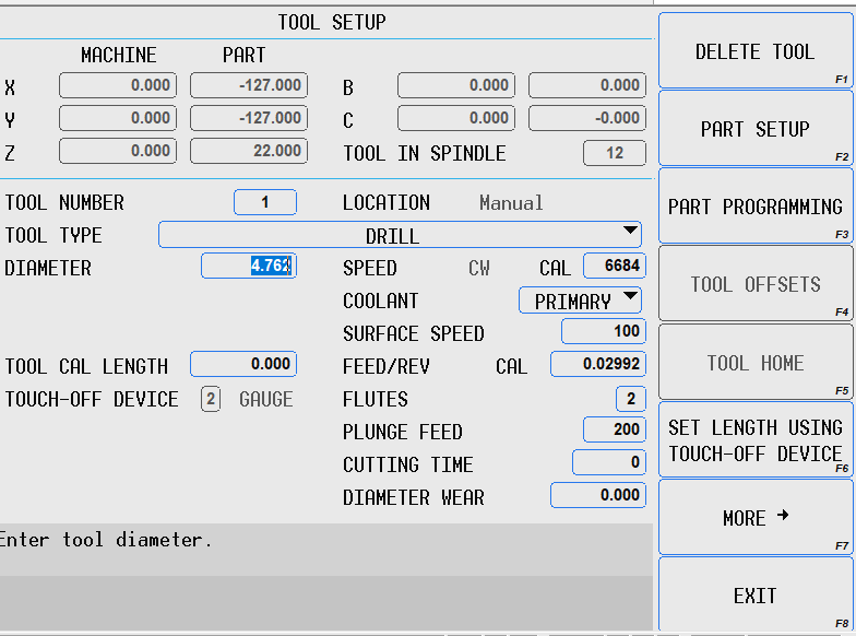 Hurco Converting MM to Inches